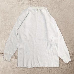 Vintage VTG 70s Hanes Green Tag Thermal Waffle Long Sleeve